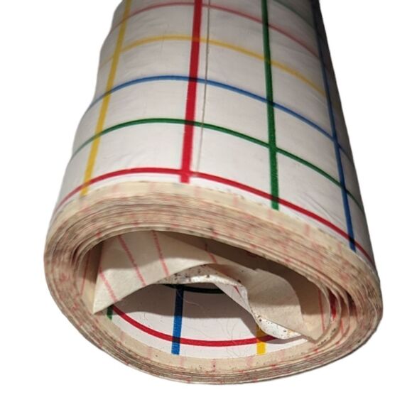 Vintage 80s rainbow striped contact paper NIP - Picture 8 of 9